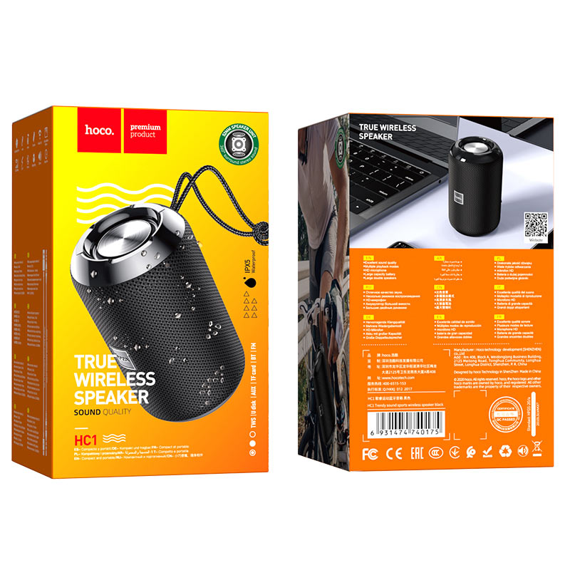 Haut-parleur sans fil « HC1 Trendy sound » enceinte portable de sport