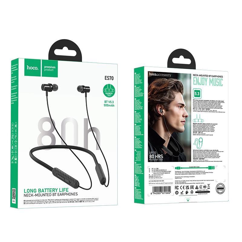 Écouteurs Bluetooth Tour de Cou Hoco ES70