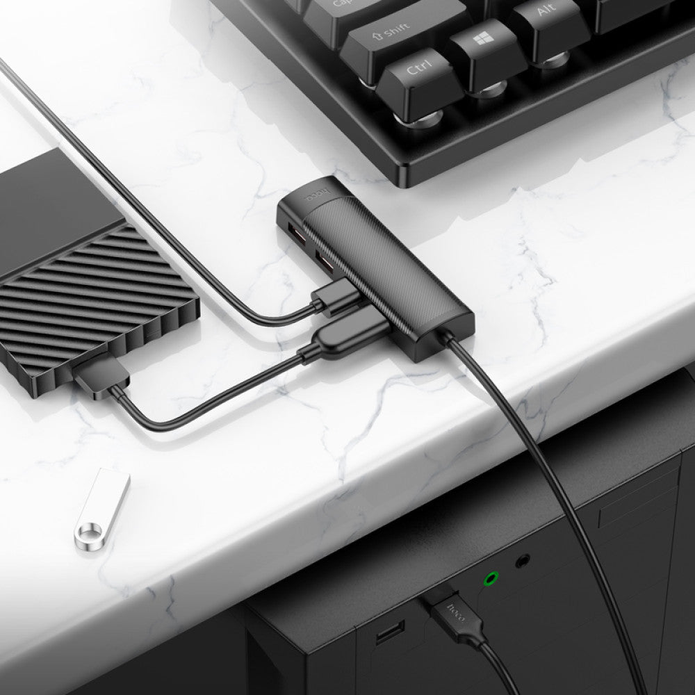 HUB USB HB41 Sécurité Facile 4-en-1 Hoco