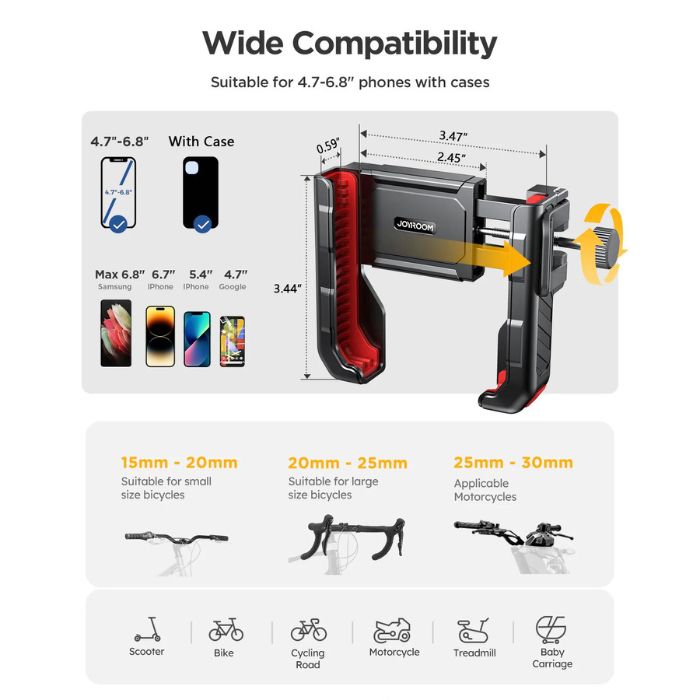 Support de Téléphone pour Vélo JR-ZS266