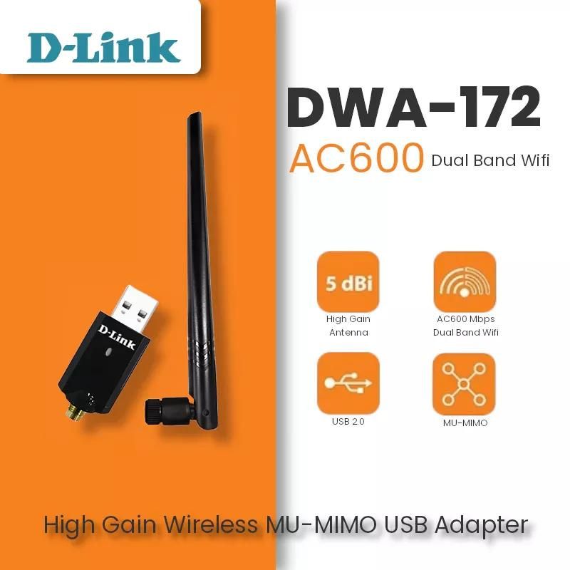 Adaptateur USB Wifi AC600 Dual-Band D-Link DWA-172