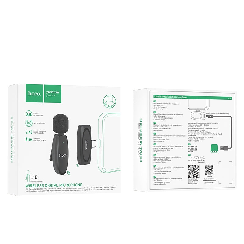 Microphone L15 sans fil Type C - HOCO