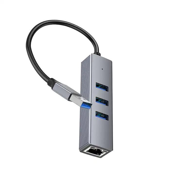 Hub HB34 USB vers USB 3*3.0 J45 HOCO Splitter Adapter