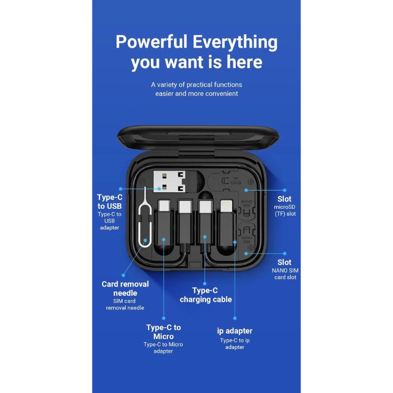 Boîtier Multifonction Hoco U114 : Connecteur Universel