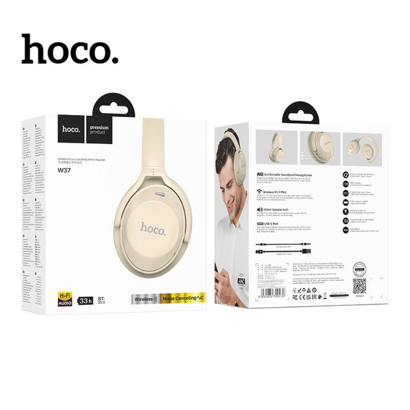 Casque W37 ANC  BT à Réduction de Bruit Active HOCO