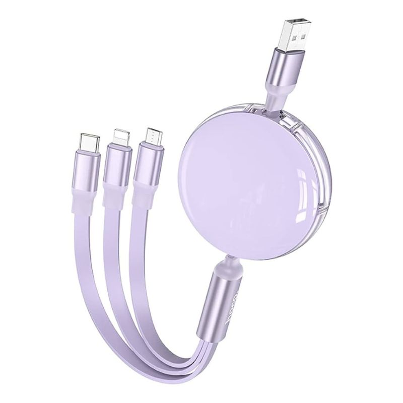 Câble X78  3 en 1 USB to Micro-USB / Type-C / IP - Hoco