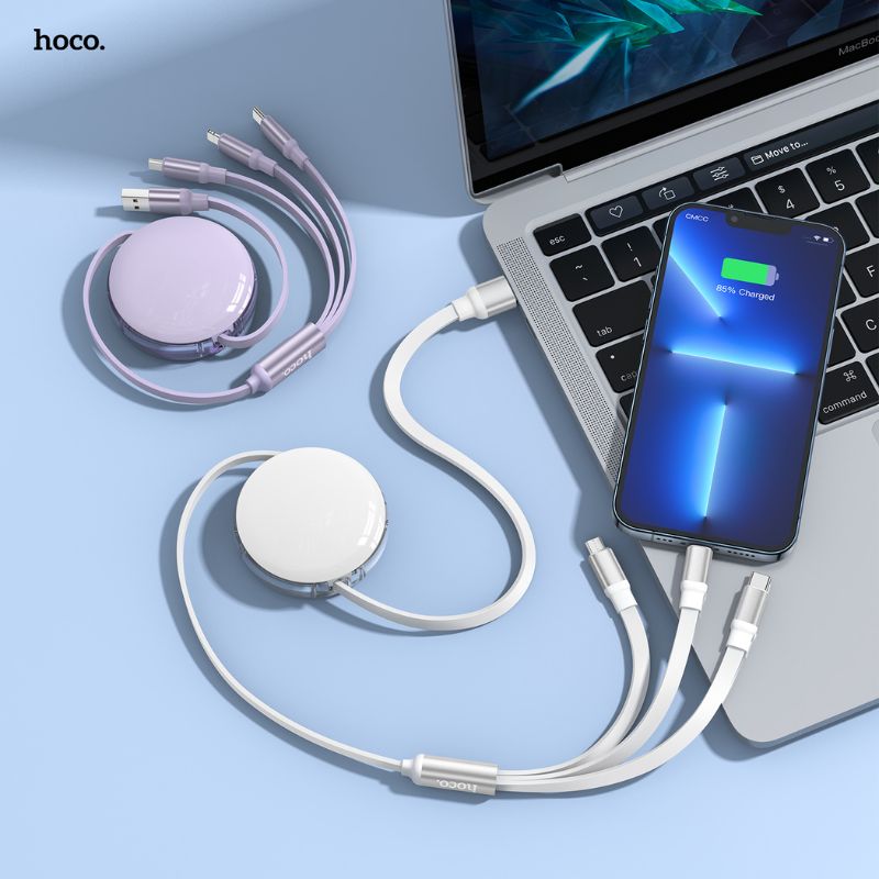 Câble X78  3 en 1 USB to Micro-USB / Type-C / IP - Hoco