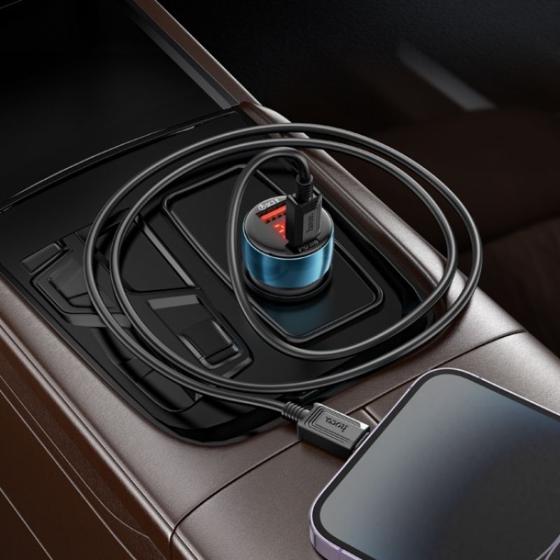 Chargeur de Voiture Z50 Leader 48W avec Câble Type C à Lightning