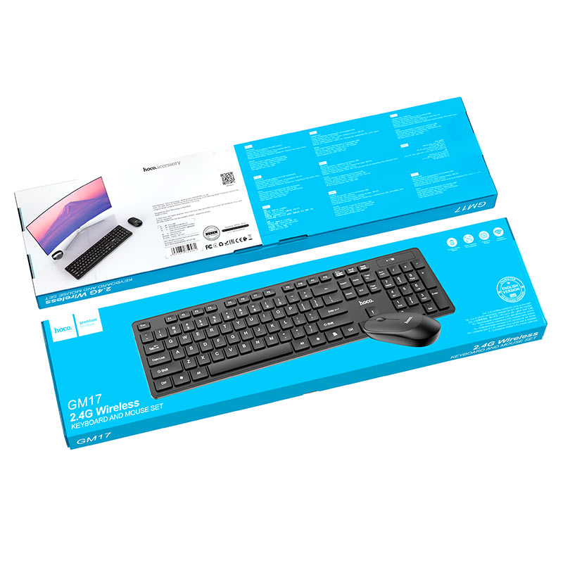 Ensemble Clavier + Souris sans Fil « GM17 » Hoco