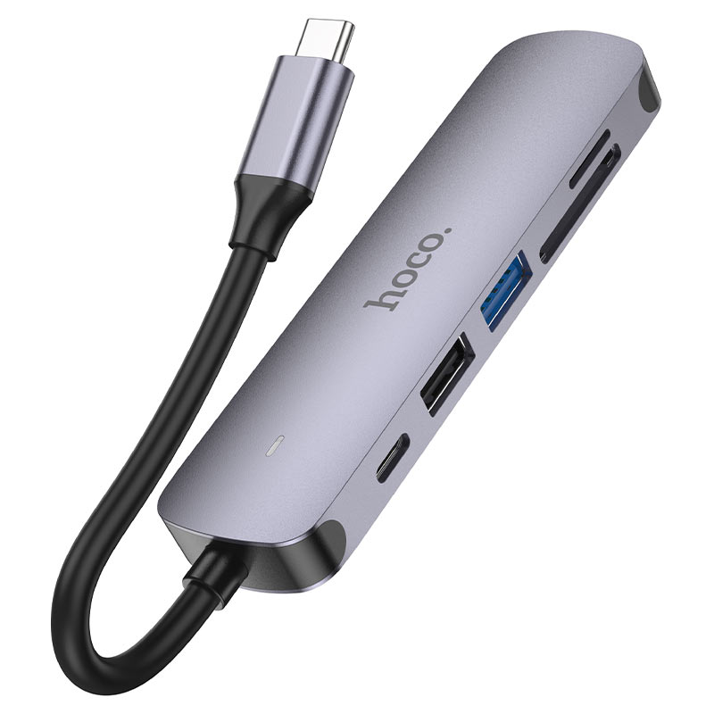 Hub Type-C "HB28" HDTV + PD + USB3.0 + USB2.0 + SD + TF