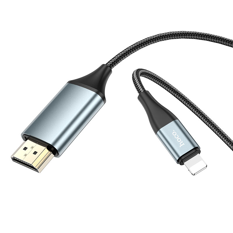 Câble Lightning vers HDMI UA15 - Sortie HD 1080p, Plug and Play, 2 mètres