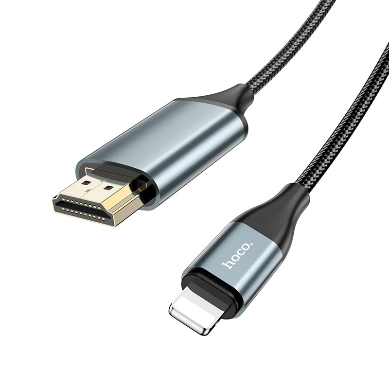 Câble Lightning vers HDMI UA15 - Sortie HD 1080p, Plug and Play, 2 mètres