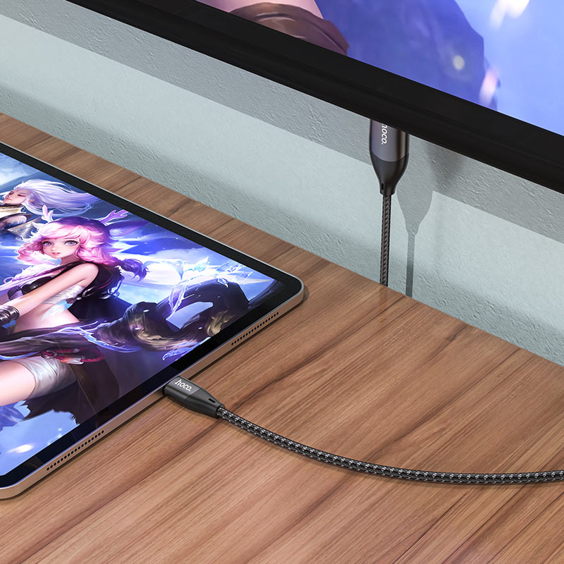 Câble Type-C vers HDMI "UA16" - 4K / 30Hz HD, Plug and Play, 2m