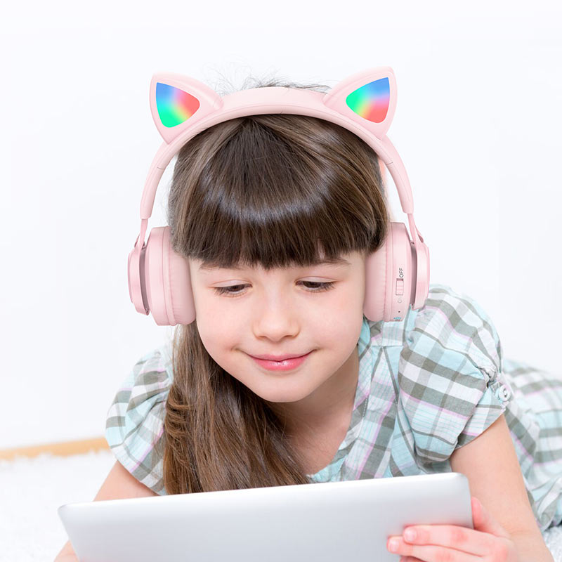 Casques sans fil "W39 Cat Ear" pour enfants